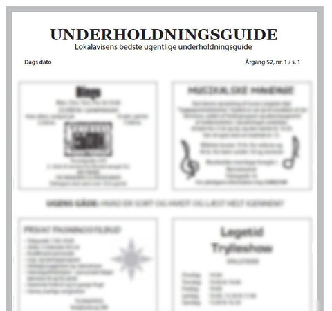 AFLDAN102 - ADULT FAVRES - Laminate Replacements Task 1 Newspaper Pgs (2 pages) - Danish Version (Level B)